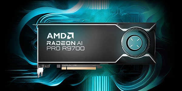 Premium design of the AMD Radeon™ AI PRO R9700 graphics card