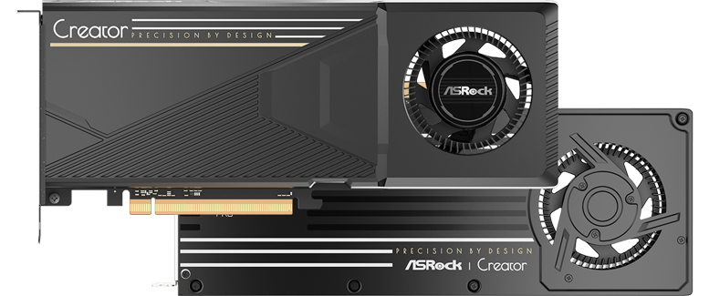 Front of AMD Radeon™ AI PRO R9700 Graphics Card