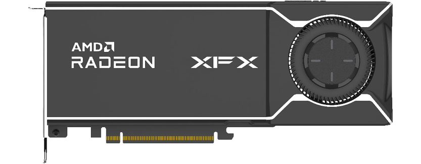 Front of AMD Radeon™ AI PRO R9700 Graphics Card