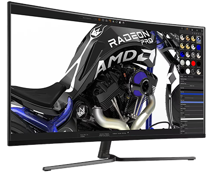 Colour and Glossy Texture 3D Modelling Project on Monitor