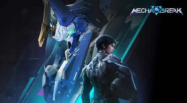 Mechabreak main protagonist featured with a large mech