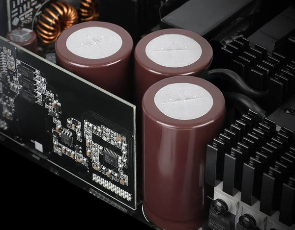 Close up of the Japanese Capacitors