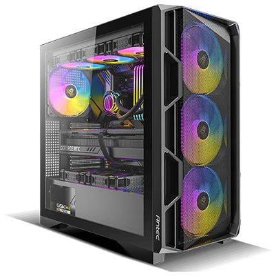 Full system build in the AX1000 ARGB case to showcase its geometric design