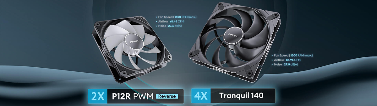 6x fans pre-installed