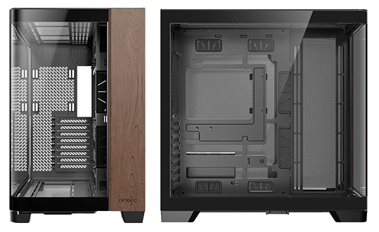Antec C8 Curve Wood Full Tower PC case showcasing premium design
