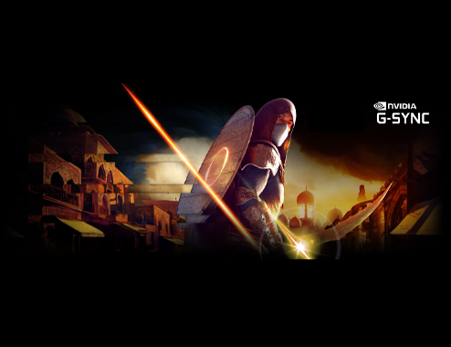 AOC Gaming monitor, highlighting G-SYNC compatibility