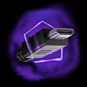 Close up image of HDMI cable