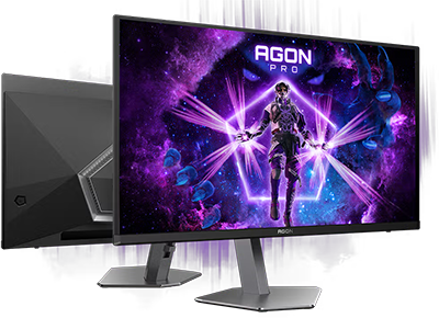 Front and back view of monitor