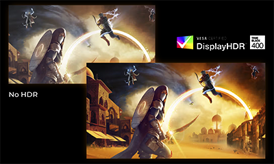 Comparison image of HDR and no HDR