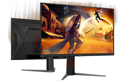 Image of front and back of monitor