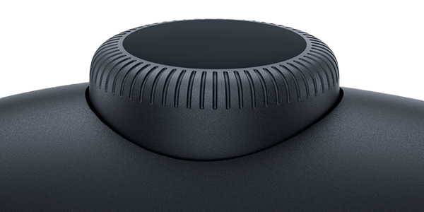 AirPods Max 2 headphones with detail of Digital Crown.