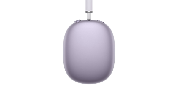 AirPods Max 2 headphones with detail of anodised aluminium cup.
