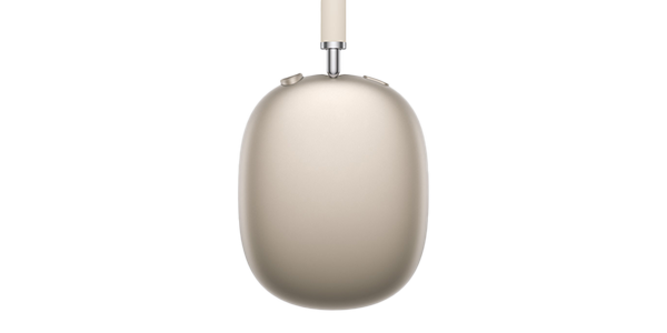 AirPods Max 2 headphones with detail of anodised aluminium cup.