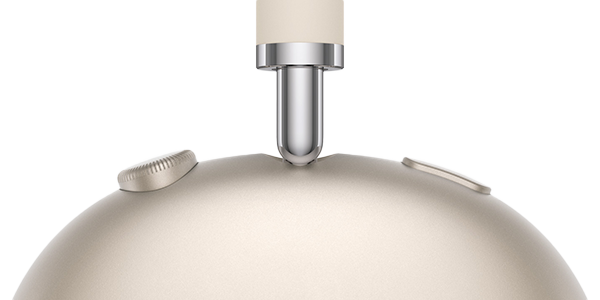 AirPods Max 2 with detail of telescoping arm.