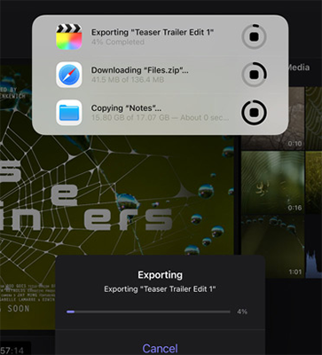 Exporting files on iOS