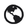Icon of the earth to illustate highlight environmental friendliness