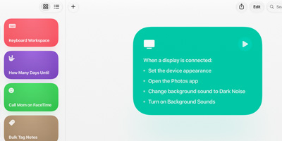Describe a shortcut feature.