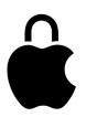 Apple privacy padlock icon.