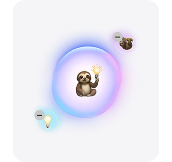 Images of AI generated Sloth emojis