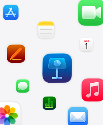 Splash graphic of different IOS app icons