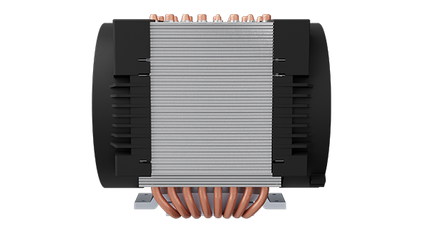 Side of Freezer cooler.