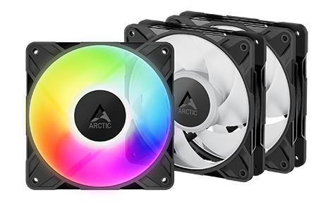 120mm P12 Pro A-RGB LN PWM Case Fan with Cable Splitter from Arctic