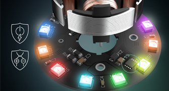 Close up image of fans SOTA Microcontroller.