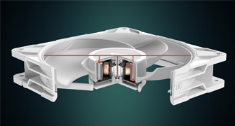 Image of internal fan components.