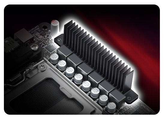 Heatsink on MOSFET