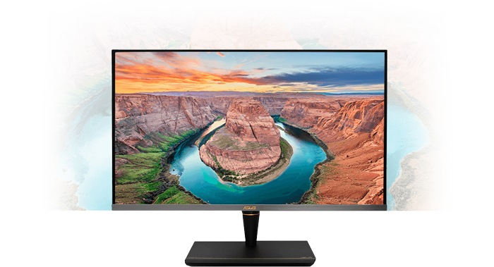 ASUS ProArt PA32UCX-PK with image of Grand Canyon Horse Shoe Bend