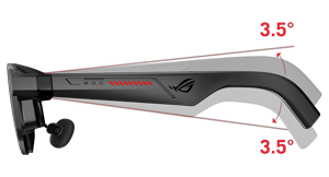 Side view of the R1 Glasses