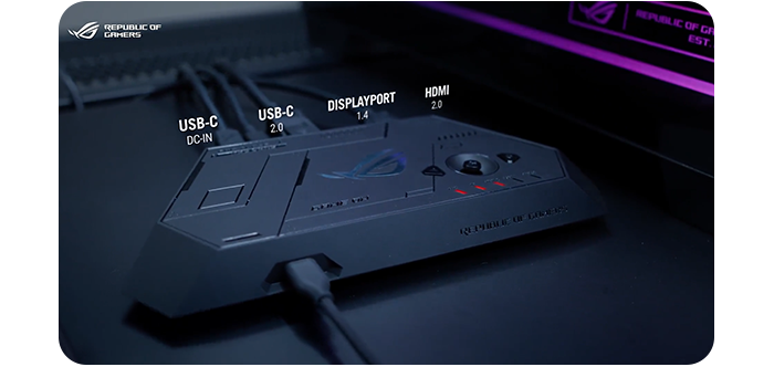 Close up image of ROG Control Dock