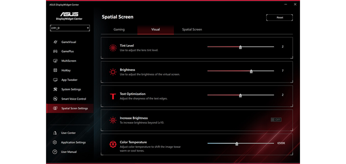 DisplayWidget Interface