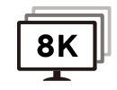 DisplayPort 2.1 icon.