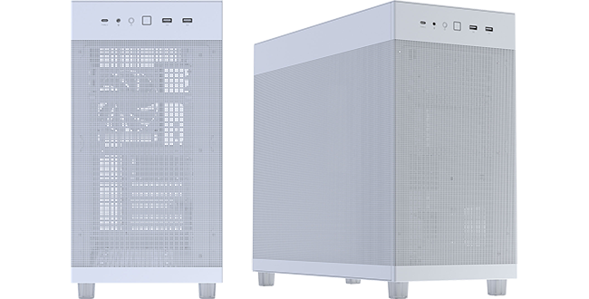 Prime AP303 TG White Mid Tower Mesh PC Case from ASUS