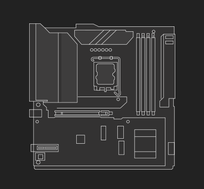 sketch of MicroATX Motherboard