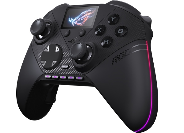 side shot of ROG Raikiri II Pro Wireless PC Controller from ASUS