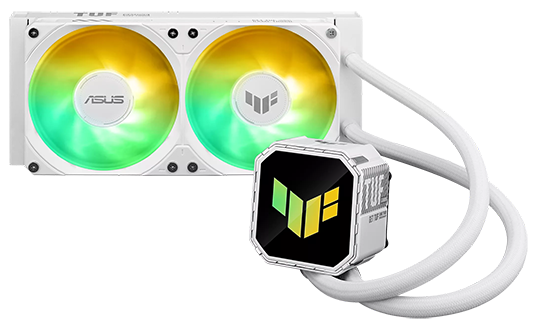 TUF Gaming LC III 240 ARGB White Edition Intel/AMD AIO CPU Cooler from ASUS.