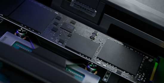 M.2 SSD card to highlight storage
