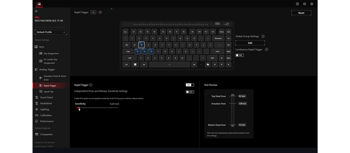 image of ROG Falchion Ace 75 HE Gaming Keyboard
