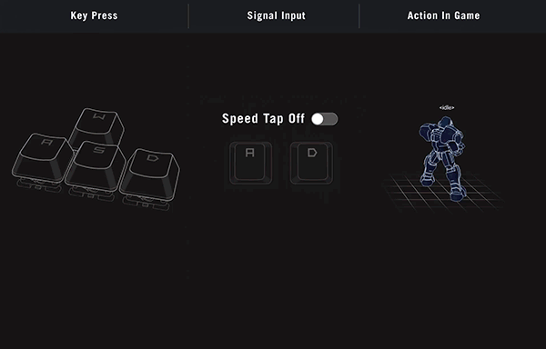 GIF showing Speed Tap Mode