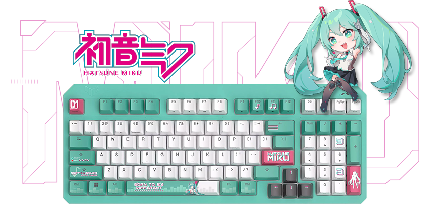 ASUS TUF Gaming K3 Gen II Hatsune Miku Edition Gaming Keyboard