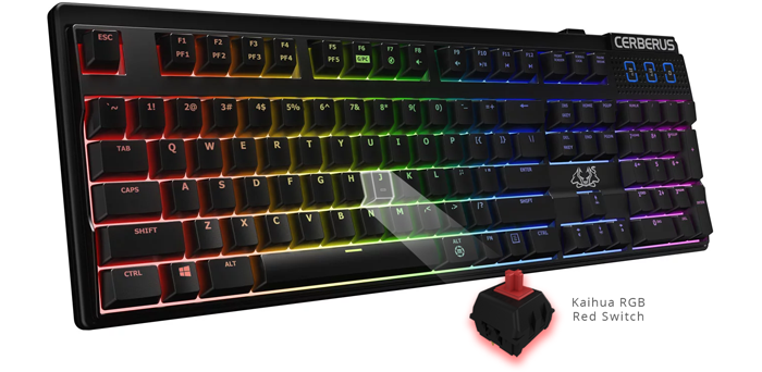 CERBERUS MECH RGB (Red) ASUS(ゲーミングキーボード) CERBERUS
