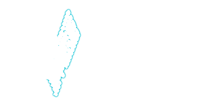 Highlighted outline of selected keyboard component.