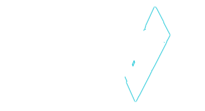 Highlighted outline of selected keyboard component.