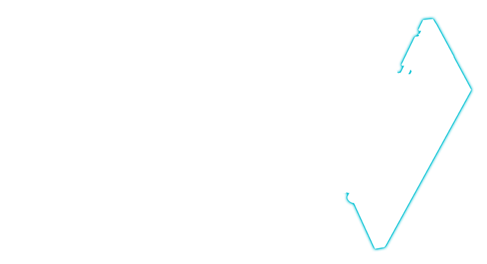 Highlighted outline of selected keyboard component.
