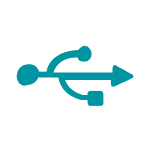 Wired USB icon.