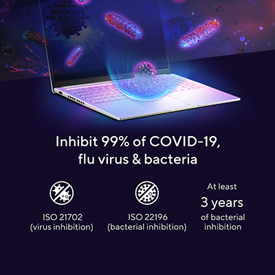 Inhibits 99% of COVID-19, Flu Virus & Bacteria