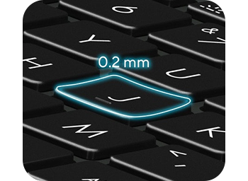 Close up of laptops keyboard keys