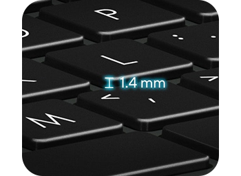 Close up of laptops keyboard keys